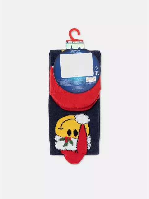 Новогодние детские носки для малышей new year 952 темно-синий, 21С-62СП, 11-12, CONTE-KIDS,  - 4