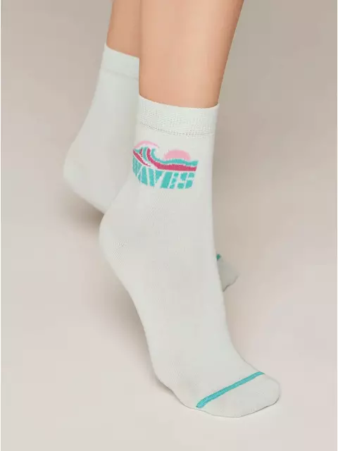 Носки женские хлопковые esli classic 531 бледно-бирюзовый, 21С-69СПЕ, 38-39 (25), ESLI,  - 2