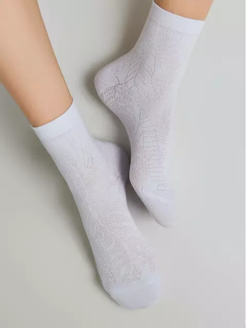 Носки женские хлопковые classic 530 белый, 15С-15СП, 36-37 (23), CONTE ELEGANT,  - 3