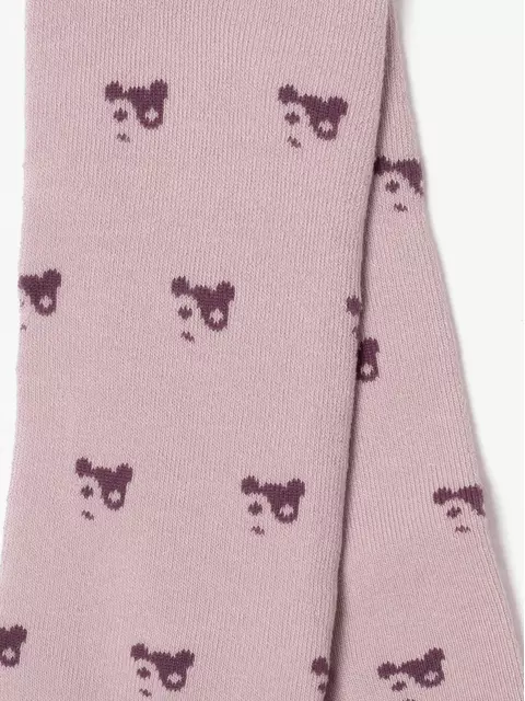 Теплые махровые детские колготки sof-tiki (махровые внутри) 652 пепельно-розовый, 7С-38СП, 128-134 (20), CONTE-KIDS,  - 2