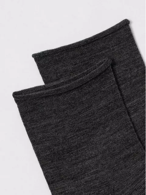 Удлиненные теплые женские носки с шерстью conte comfort 000 темно-серый, 22С-129СП, 36-38 (23-25), CONTE ELEGANT,  - 4