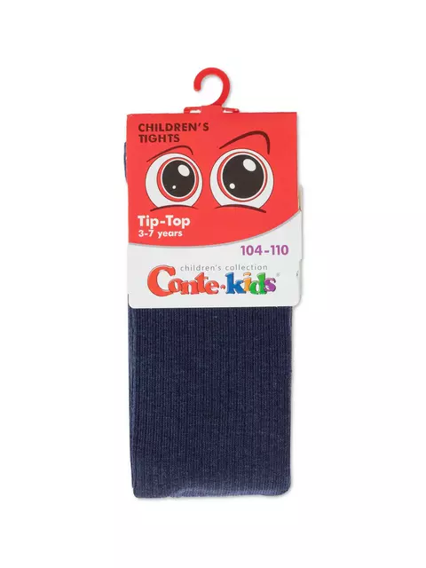 Колготки детские (однотонные) tip-top 566 темный джинс, 4С-02СП, 150-152 (22), CONTE-KIDS,  - 2