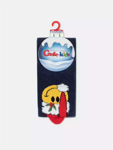 Новогодние детские носки для малышей new year 952 темно-синий, 21С-62СП, 11-12, CONTE-KIDS,  - 3