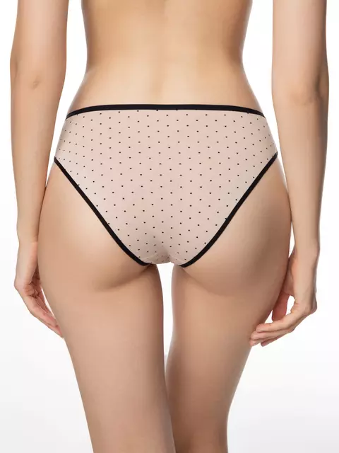 Трусы женские "бикини" print dots lb 2546 cappuccino-black, 22С-2559ТСП, 102/L, CONTE ELEGANT,  - 2