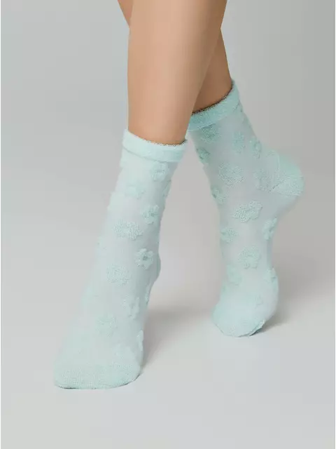 Махровые женские носки из хлопка conte comfort 548 бледно-бирюзовый, 23С-17СП, 38-39 (25), CONTE ELEGANT,  - 2