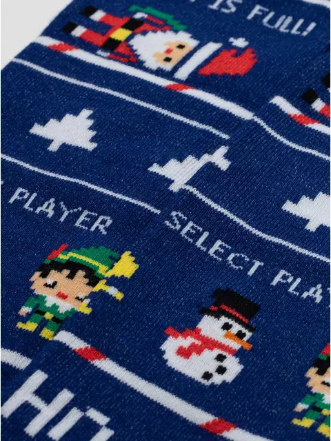 Новогодние детские колготки для малышей new year 668 синий, 21С-31/1СП, 62-74 (12), CONTE-KIDS,  - 4