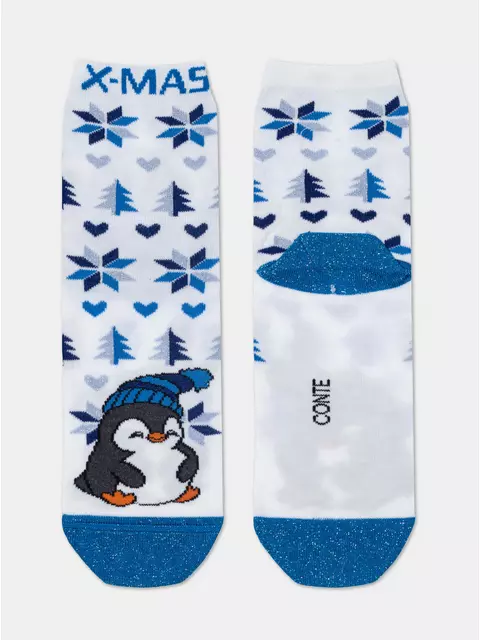 Новогодние женские носки conte new year (3 пары,коробочка) 779 ассорти, 21С-76СП;22С-26СП;23С-46СП, 36-39 (23-25), CONTE ELEGANT,  - 8