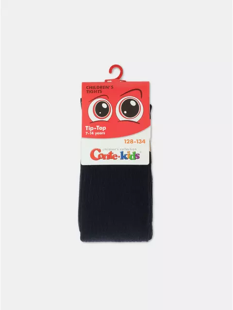 Колготки детские (однотонные) tip-top 566 темно-синий, 4С-02СП, 140-146 (22), CONTE-KIDS,  - 2