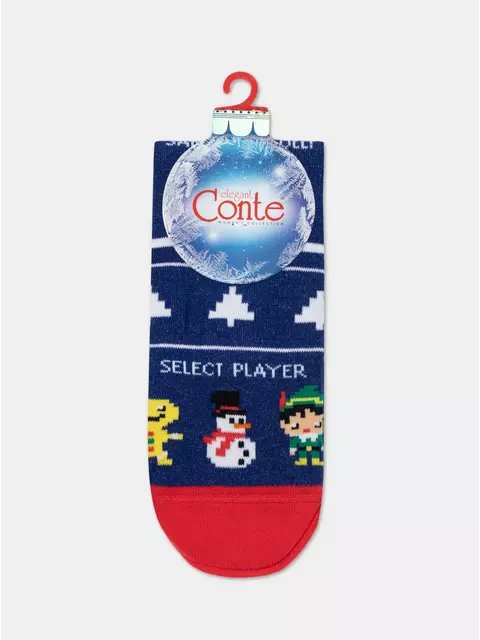 Новогодние женские носки conte new year 950 синий, 21С-76СП, 36-39 (23-25), CONTE ELEGANT,  - 3