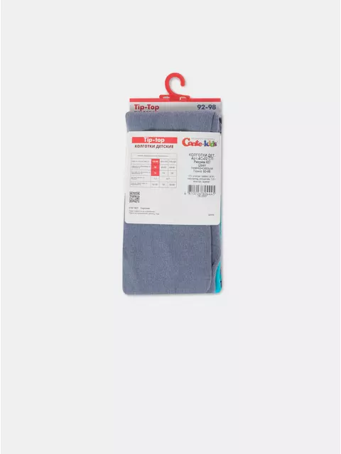 Колготки детские tip-top 637 темно-серый, 4С-02СП, 104-110 (16), CONTE-KIDS,  - 6