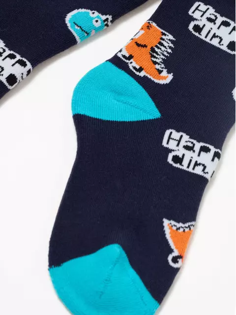 Теплые махровые детские колготки sof-tiki (махровые внутри) 656 темно-синий, 7С-38СП, 92-98 (14), CONTE-KIDS,  - 3