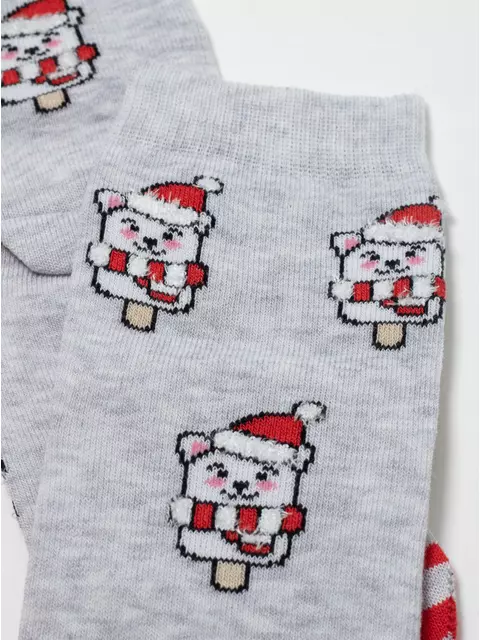 Новогодние женские носки conte new year (3 пары,коробочка) 779 ассорти, 21С-76СП;22С-26СП;23С-46СП, 36-39 (23-25), CONTE ELEGANT,  - 7