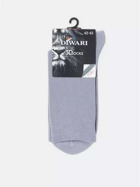 Носки мужские классические diwari 3dsocks 000 серый, 23С-121СП, 40-41 (25), DIWARI,  - 4
