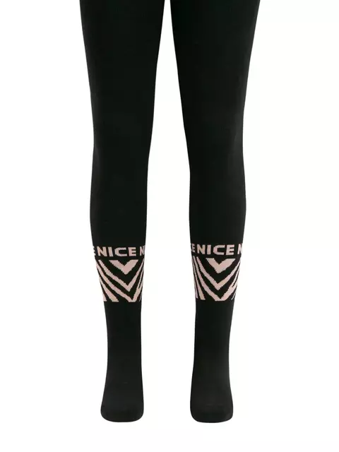 Колготки детские sof-tiki (махровые внутри) с рисунками 664 черный, 7С-38СП, 140-146 (22), CONTE-KIDS,  - 3