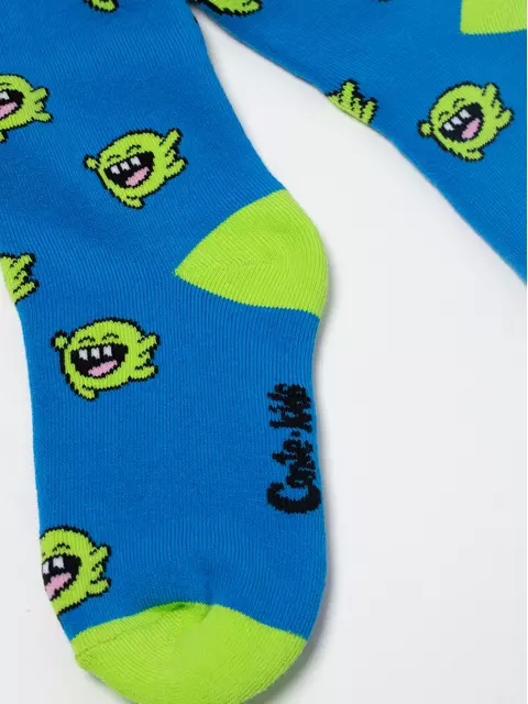 Теплые махровые детские колготки sof-tiki (махровые внутри) 644 синий, 7С-38СП, 104-110 (16), CONTE-KIDS,  - 2