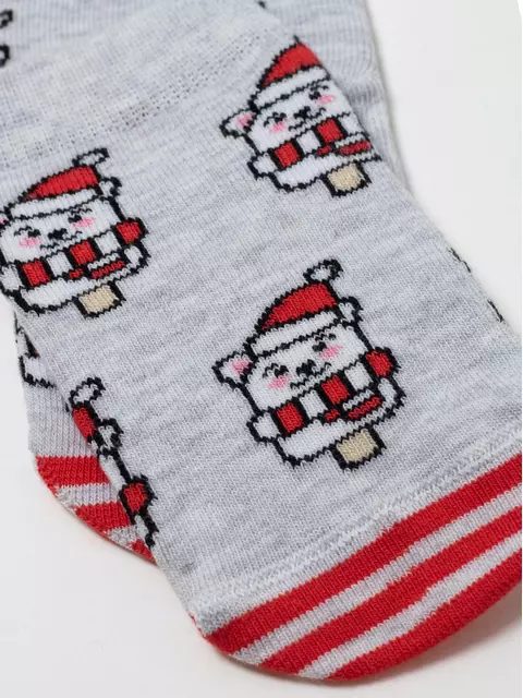 Носки детские новогодние new year 951 светло-серый, 21С-67СП, 13-14, CONTE-KIDS,  - 5