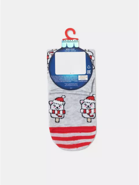 Носки детские new year 951 светло-серый, 19С-64СП, 16-18, CONTE-KIDS,  - 4