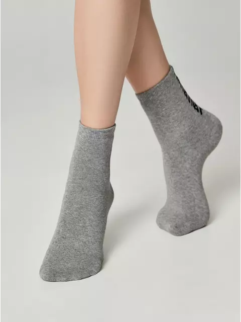 Теплые женские носки conte (махровые) comfort 570 серый, 7С-47СП, 39-41 (25-27), CONTE ELEGANT,  - 3