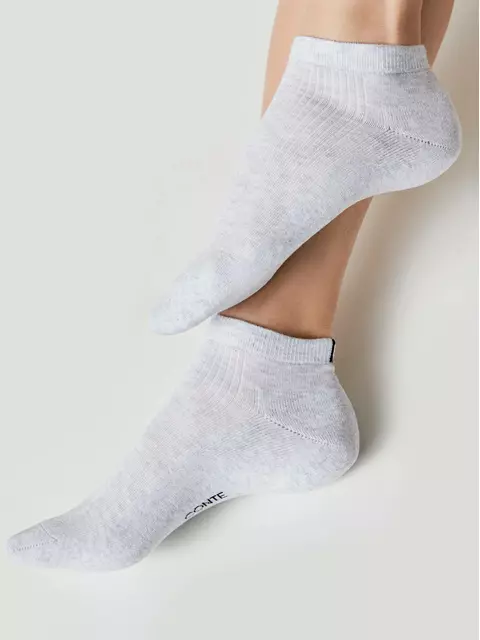 Носки женские хлопковые active (короткие, махр. стопа) 571 светло-серый, 16С-92СП, 36-38 (23-25), CONTE ELEGANT,  - 3
