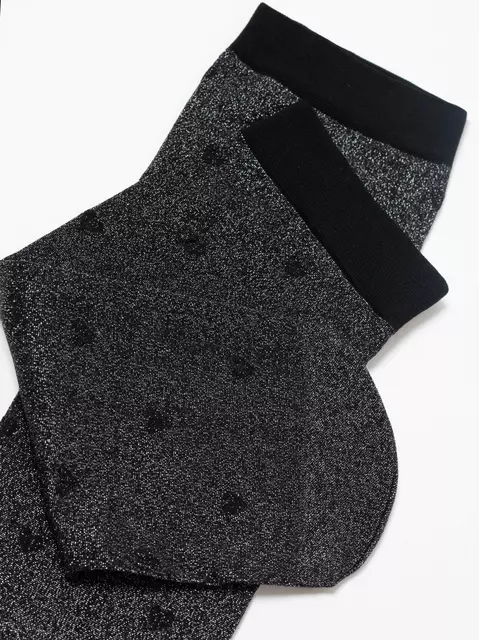 Носки женские с объемными рисунками «hearts» conte fantasy 23с-109сп silver-nero, 23С-109СП, 36-39 (23-25), CONTE ELEGANT,  - 6