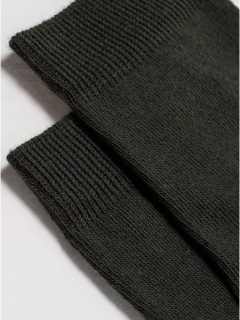 Хлопковые детские носки (однотонные) tip-top 000 хаки, 5С-11СП, 10, CONTE-KIDS,  - 2