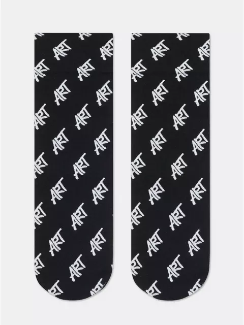 Плотные женские носки с рисунками «art» fantasy nero-bianco, 23С-82СП, 36-39 (23-25), CONTE ELEGANT,  - 4