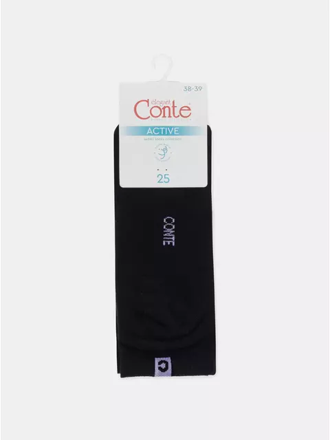Носки женские хлопковые active (короткие, махр. стопа) 571 черный, 16С-92СП, 39-41 (25-27), CONTE ELEGANT,  - 9