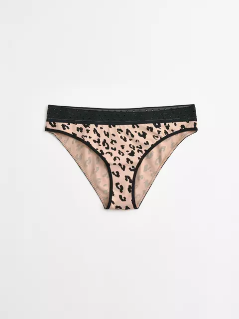 Трусы женские mix&match lb 2511 beige-black leo, 22С-2524ТСП, 94/S, CONTE ELEGANT,  - 4