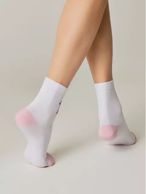 Носки женские хлопковые esli 579 белый, 23С-138СПЕ, 36-39 (23-25), ESLI,  - 3