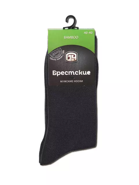 Носки мужские (однотонные) bamboo 2507 брестские 000 т.серый, 14С2507, 40-41 (25), БРЕСТСКИЕ,  - 2