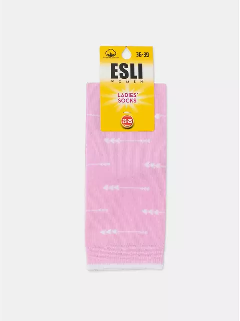 Носки женские хлопковые esli 580 светло-розовый, 23С-138СПЕ, 36-39 (23-25), ESLI,  - 8