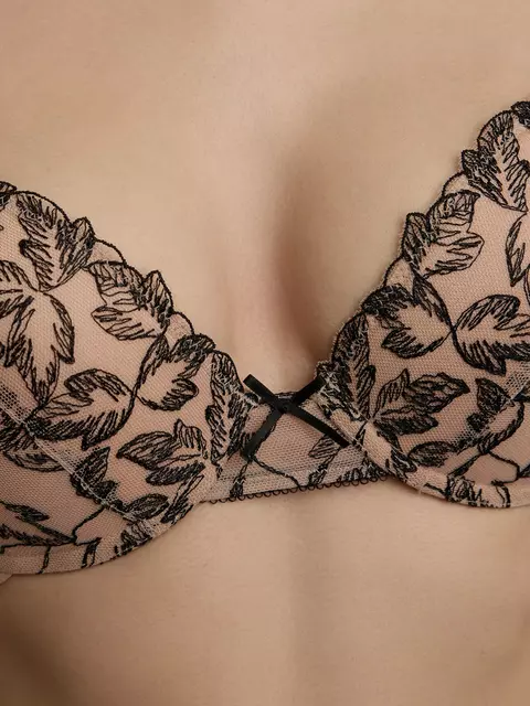 Бюстгальтер "пуш-ап" с формованной чашкой, на каркасах nostalgie tb1155 нюд, 22С-0027КСП, 85A, CONTE ELEGANT,  - 2