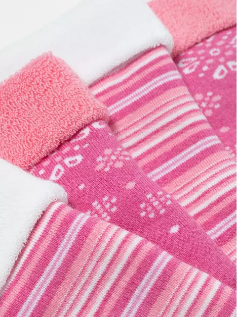 Махровые детские носки conte-kids sof-tiki (2 пары) 703 белый-розовый, 7С-92СП, 12, CONTE-KIDS,  - 6