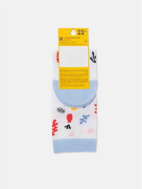 Носки женские хлопковые esli 577 белый, 23С-138СПЕ, 36-39 (23-25), ESLI,  - 9