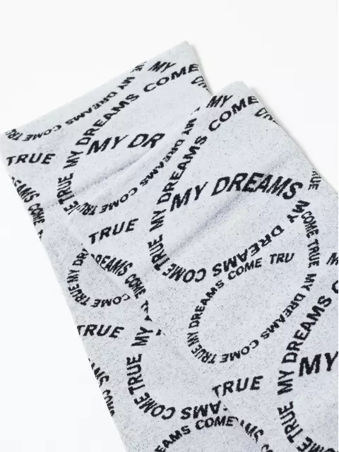 Плотные женские носки с вывязанным рисунком «my dreams» conte fantasy 23с-80сп nero-bianco, 23С-80СП, 36-39 (23-25), CONTE ELEGANT,  - 5