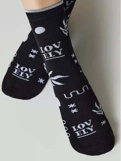 Теплые женские носки conte (махровые) comfort 567 черный, 7С-47СП, 38-39 (25), CONTE ELEGANT,  - 2