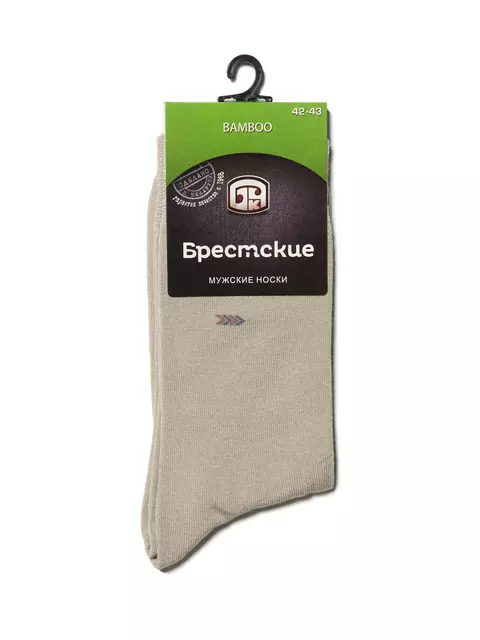Носки мужские (с рисунком) bamboo 2507 брестские 005 песочный, 14С2507, 42-43 (27), БРЕСТСКИЕ,  - 2