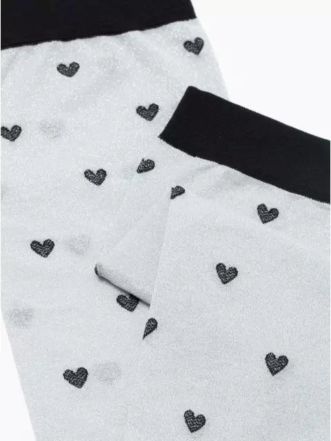 Носки женские с объемными рисунками «hearts» conte fantasy 23с-109сп silver-bianco, 23С-109СП, 36-39 (23-25), CONTE ELEGANT,  - 4