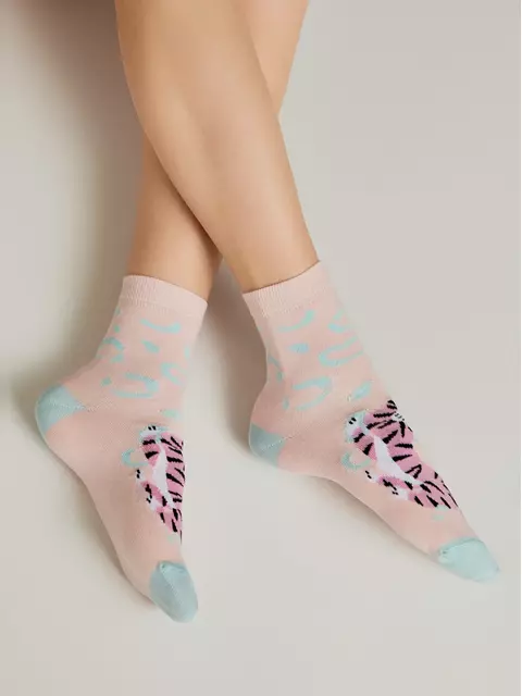 Носки женские хлопковые esli 581 светло-розовый, 23С-138СПЕ, 36-39 (23-25), ESLI,  - 3