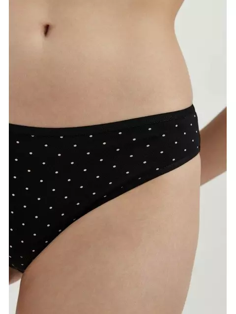 Трусы женские "бикини" print dots lb 2546 black-cameo, 22С-2559ТСП, 94/S, CONTE ELEGANT,  - 2