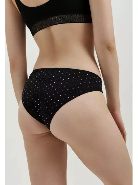 Трусы женские "бикини" print dots lb 2546 black-cameo, 22С-2559ТСП, 94/S, CONTE ELEGANT,  - 3