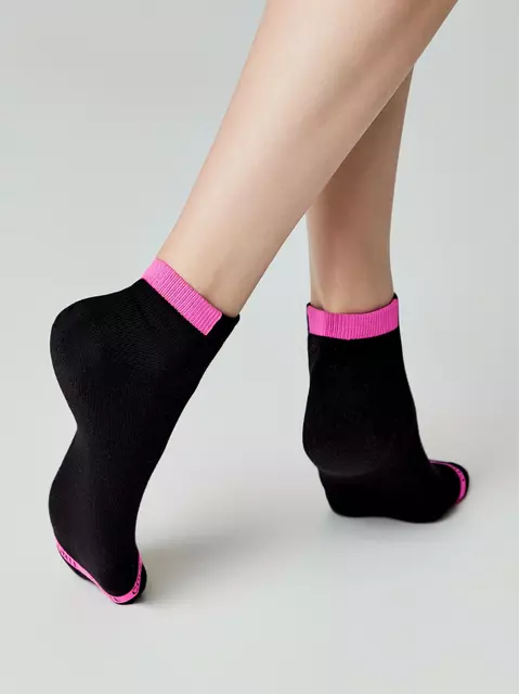 Носки женские короткие хлопковые active (махровая стопа) 573 черный, 16С-92СП, 36-37 (23), CONTE ELEGANT,  - 3