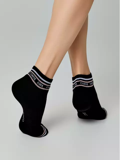 Носки женские короткие active (махровая стопа) 572 черный, 16С-92СП, 36-38 (23-25), CONTE ELEGANT,  - 2