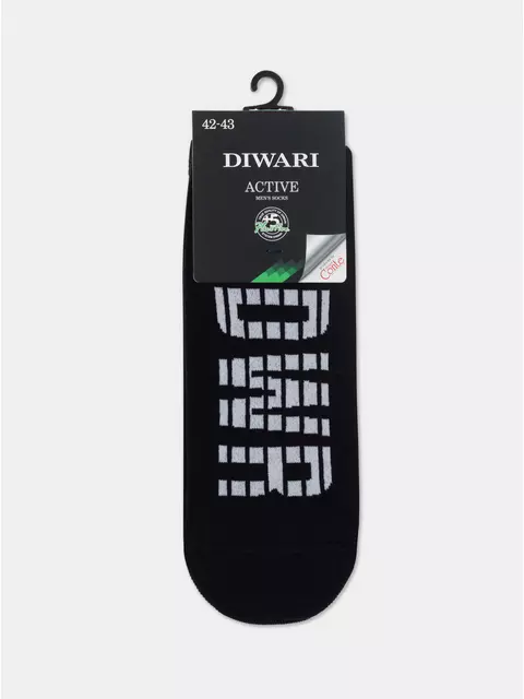 Носки мужские (короткие) diwari active 183 черный, 23С-85СП, 40-41 (25), DIWARI,  - 4