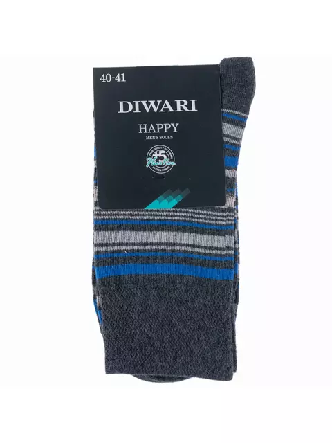 Носки мужские diwari happy 034 темно-серый-синий, 15С-23СП, 44-45 (29), DIWARI,  - 2