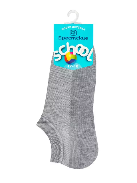 Носки детские (укороченные) school 3023 брестские 801 серый меланж, 20С3023, 23-24, БРЕСТСКИЕ,  - 3