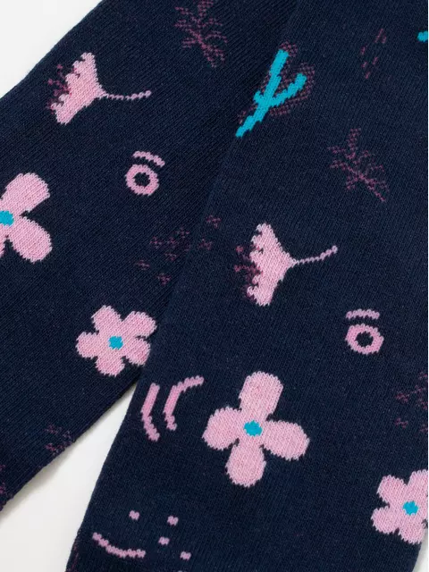 Колготки детские хлопковые tip-top 675 темно-синий, 4С-03СП, 104-110 (16), CONTE-KIDS,  - 4