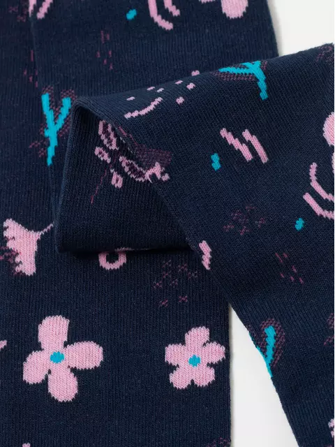 Колготки детские хлопковые tip-top 675 темно-синий, 4С-03СП, 104-110 (16), CONTE-KIDS,  - 5