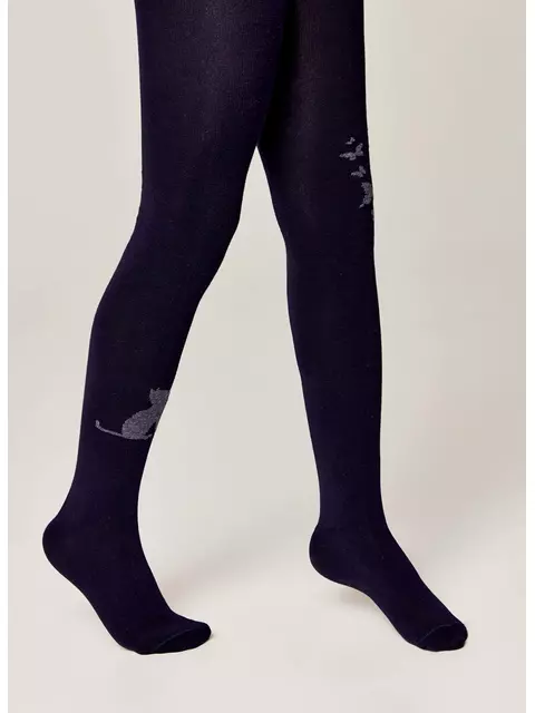 Колготки детские (рисунок) school 3280 брестские 1012 темно-синий, 14С3280, 152-158 (23), БРЕСТСКИЕ,  - 3