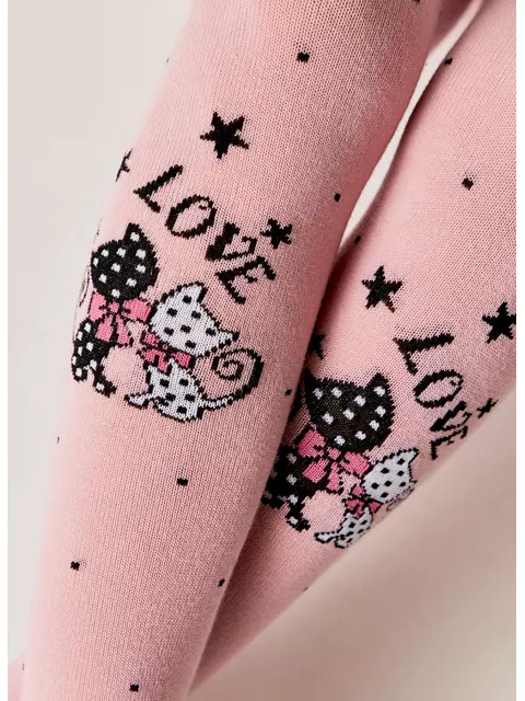 Колготки детские (рисунок) school​ 3280 брестские 1010 пудра, 14С3280, 128-134 (20), БРЕСТСКИЕ,  - 2